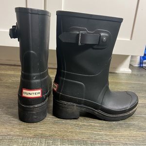 Rare! Women's Original Hunter Platform Rain Boots. Heels
Size 6